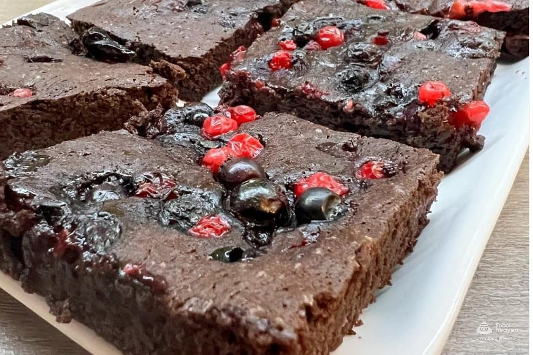 Brownies s lesným ovocím